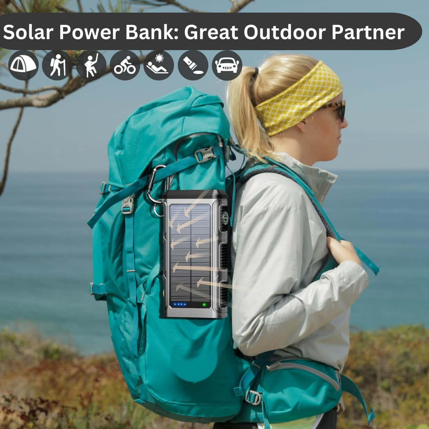 PowerNexus™ – The Ultimate 45,800mAh Hand Crank Solar Power Bank & Camping Light for Endless Adventures